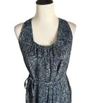 Converse  Open Back Short Dress Size M Blue Paisley Print BOHO Fairycore BOHO‎ Photo 8