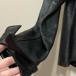 Vintage Black Leather Jacket Sz Med 90s Photo 2