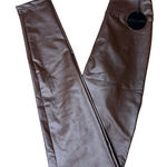Aerie Offline By  Real Luxe Faux Leather Hi Rise Leggings Size XS Brown Neutral Photo 0