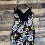 Morgan & Co. Floral Multicolor Prom Dress Black Size undefined Photo 3