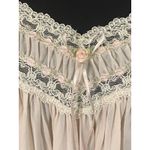 Vintage Pink Lace Nightgown Romantic Peignoir Sz Large Style Coquette Soft Girl Photo 2
