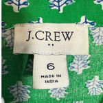 J.Crew  Short Sleeve‎ Collared Mini Button Up Shirt Dress Kelly Green Size 6 Photo 3