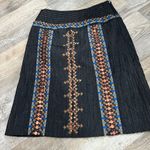 Etcetera  Black embroidered Skirt size 0 Photo 0