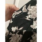 Spiritual Gangster Boho Black White Taupe Floral Maya Tie Front Kimono OS Photo 3