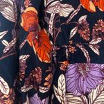 Pilcro  Tiered Corduroy Mini Dress Contemporary‎ Floral Fall Colors Anthropologie Photo 10