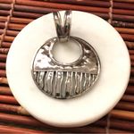 Silpada  Sterling Silver .925 Large Circular Pendant Oxidized Photo 1