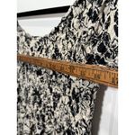 American Eagle  Off Shoulder Smocked Floral Ruffle‎ Tiered Dress Black Cream L Photo 5