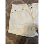 Obey  cuffed denim jean shorts size 29 in white Photo 1