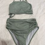 SheIn dark Green Bikini bottoms are higher waisted Photo 2
