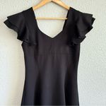 Elliatt  Sicily Black Skater Dress Size Large Ruffle Sleeves‎ NWT Photo 3
