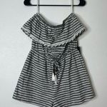 Doe & Rae NWT  Strapless Striped Romper Small Photo 0