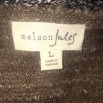 Maison Jules  popcorn knit ruffle hem sweater Photo 3