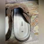 Quince  Water Repellent Suede Clog Mule Pecan Tan 8 Photo 4