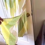 Devotion Twins Lia Maxi Shirt Dress Green Cotton Resort Boho Chevron S EUC Photo 3