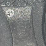 ARCOPEDICO LEINA GRAY NEUTRAL STRIPE FABRIC FLATS MARY JANES WOMENS EU 41 US 10 Silver Photo 4