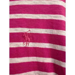 Ralph Lauren Sport Long Sleeve Crew Neck Blouse Pink White Size Medium Photo 5