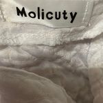 Molicuty Purple Sequins with One thin strap white Body-con dress. Size Small Photo 3