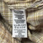 Free People  Plaid Floral Embroidered Gauze Button Up Cabin Holiday Dainty XS Photo 7