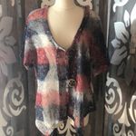 Catalog Favorites patriotic mesh red white blue size L 4th of July cover‎ up Size L Photo 1