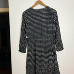 Old Navy  NWT Black White Print Waist Defined Keyhole Dress Photo 6