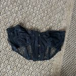 Urban Outfitters  OU Black Lace Corset Bustier Top Size Medium Photo 1