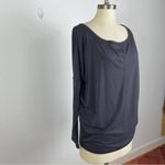 Athleta Grey Slouchy Long Sleeve Top Photo 1