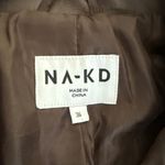 NA-KD  Pu Trench Coat Biker Size EU36 Brown Photo 2