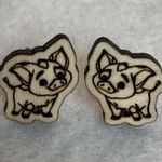 Disney Moana Pua Wood Stud Earrings Photo 1