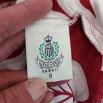 Hawaii Creations Crimson Aloha Tropical Floral Smock Dress Size Small Photo 4