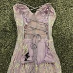 Blondie Nites Light Purple Sparkly Prom Dress Photo 5