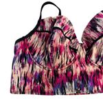 Torrid  Plus Size 3X Multicolored Swim‎ Bikini Top Underwire Pink Black White 3 Photo 2