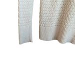 American Eagle America  Eagle Women Tunic Sweater M Ivory Large Loop‎ Open Knit Casual Neutral Photo 3