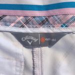 Callaway  Flex Fabric UPF 50 Opti-Dri Pink Blue Plaid Checker ladies size 33” Photo 9