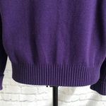 Acorn Vintage Genuine Suede Knit Purple Sweater XL Photo 5