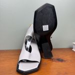 MARNI Block Heel Gray‎ Calf Leather Cut Out Bootie Sandal Pumps Size 40 US 10 Gray Photo 4