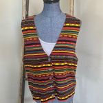 Westbound Vintage 100% Cotton Aztec Print Vest Size Large Photo 0