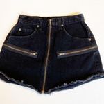 Carmar Black Denim Mini Skirt Size 2 Photo 4