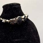Sterling Silver Shungite, Black Onyx & Smoky Quartz Healing Bracelet Photo 6