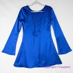 New! Delfi Collective Free People amber mini dress in royal blue, size S Blue Photo 9