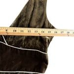 Zara‎ Woman Velvet Midi Dress Sz M Fairy Grunge Whimsygoth Jewel Tones Autumn Brown Size M Photo 5