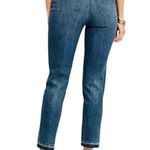 Talbots  Women’s Jeans Flawless 5 Pocket Crop Raw Hem Mid Rise Size 4P Photo 2
