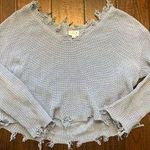 These Three Boutique Frayed  Sweate Photo 0