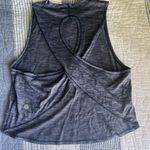 Lululemon Navy Heathered Crop Top NWOT Photo 1