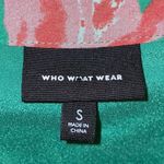 Who What Wear Green Floral Midi Dress Womens Small Ruffles Lined Photo 1