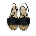 Avec Les Filles  Genevie Slingback Espadrille Sandal Black 6.5 US Photo 4