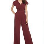 Gal Meets Glam  Delaney Crossover Wrap Bodice Jumpsuit Size 4 Photo 2