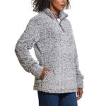 Weatherproof  Vintage Women's 1/4 Zip Faux Fur Fleece Jacket Small Dolphine Gray Photo 1