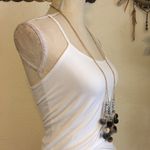 Vintage Vida layered Pom Pom crystal long necklace Gold Photo 1