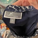 JM Collection Cute navy white multiprint ruffle boho maxi elastic waist pull on skirt flowy Photo 4