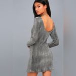 Amuse Society Shine Bright Black and Silver Long Sleeve Bodycon Dress
Small Photo 4